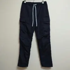 ジーユー　裏フリース　イージーカーゴパンツ　Sサイズ　黒　ブラック