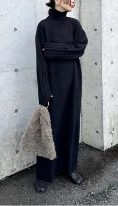 Selectmocaニットロングワンピース