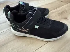 LUVRUSH 黒 スニーカー ベルクロ　21cm 20.5cm