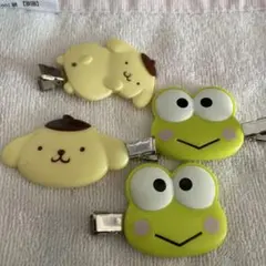 サンリオ ポムポムプリン けろけろけろっぴ 前髪クリップ