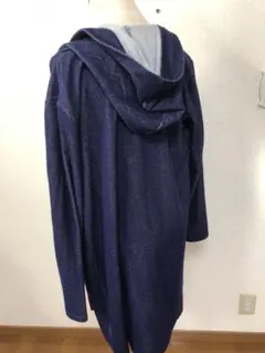 デニム風　ロングカーディガン　フリーサイズのサムネイル