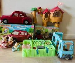 週末値下シルバニア にじいろようちえんバス あこがれナースセット ファミリーカー