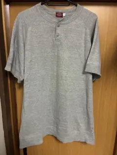 マ*ン様 Dickies　ディッキーズ　グレー　ヘンリーネック　Tシャツ　Lサイ