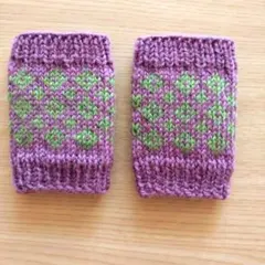 No.212 婦人サイズウール100%あったかリストウォーマー♪