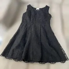 黒 レース ノースリーブ ワンピース ドレスのサムネイル