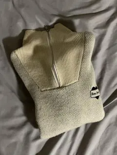 zipニットセーター