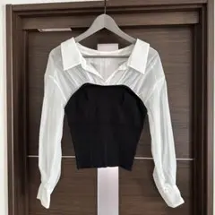 【美品】 snidel スナイデル ニットビスチェプルオーバー