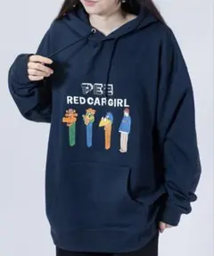 【新品未使用】RED CAP GIRL グラフィックパーカー ネイビー