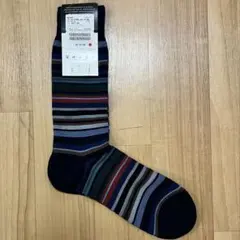 新品未使用 Pantherella パンセレラ ストライプ靴下 メリノウールのサムネイル