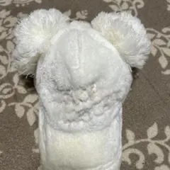 耳付きホワイトキャップ