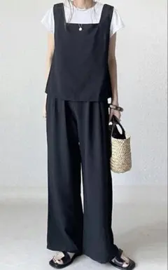 ポメ様専用！期間限定値下げ中！ブラックセットアップ（トップス・パンツ）