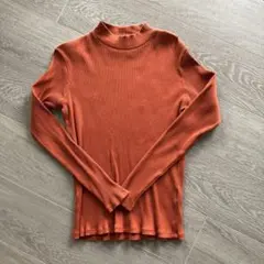 秋色長袖リブカットソー