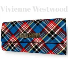 良品　ヴィヴィアンウエストウッド　アングロマニア　長財布　PVCレザー　チェック