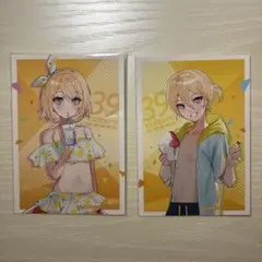 鏡音レン　鏡音リン　特典ブロマイド　初音ミク39Culture 2024