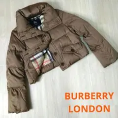 美品　バーバリーロンドン ノバチェック　ダウンジャケット　ショート丈　38