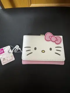 ハローキティ 三つ折り財布 ホワイト/ピンク 新品未使用