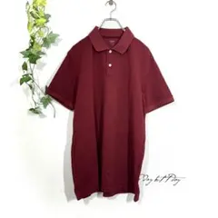 ユニクロ ポロシャツ 半袖 XL ボルドー ワインレッド大きいサイズ メンズ