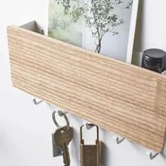 【べ－ジュ】鍵掛け 鍵置き キーフック ホルダー 収納 鍵 玄関 ドア 小物入れ