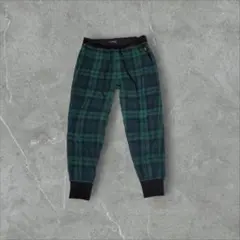 ポロラルフローレン チェック パジャマパンツ M 緑