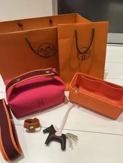 値下30日まで出品　エルメス　ブリッドアブラックPMハイビスカス &ロデオセット