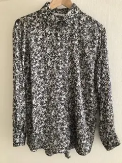 ZARA フラワープリント 長袖シャツ M