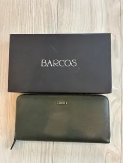 BARCOS 長財布ラウンドファスナーグリーン 目立った傷や汚れなし