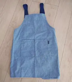 子供用　 エプロン　ギンガムチェック　150