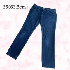 【ユニクロ】レディース ストレート デニム パンツ 25 ジーンズ UNIQLO