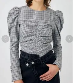 MOUSSY PUFF SLEEVE GATHER ブラウス