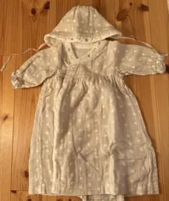 ナオミイトウ 帽子付き水玉模様 ベビー セレモニードレス