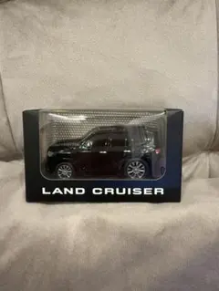 ランドクルーザー ミニカー 1/64 黒 プルバックカー