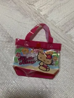 ハローキティ　ミニプールバッグ風ポーチ