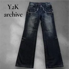 Y2K archive デニム　ややフレア　ブーツカット　平成ギャル　グランジ