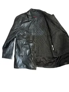 SCREAMIN'EAGLE ブラックレザー ロングジャケット