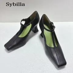 【新品 未使用】Sybilla Tストラップ パンプス スクエアトゥのサムネイル