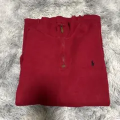ポロ ラルフローレン polo 赤 ハーフジップ トレーナー 冬 2XL 長袖
