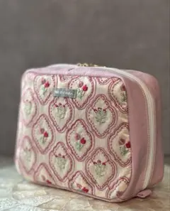 メイクポーチ✳︎インド刺繍（ピンク）