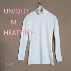 未使用 UNIQLOタートルネックHEATTECHカットソー172 М ホワイト