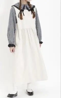 Samansa Mos2サマンサモスモス　前後着ジャンパースカート　キナリ