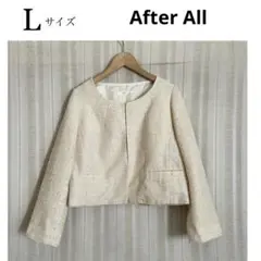 美品！After AllツイードフォーマルジャケットLサイズのサムネイル