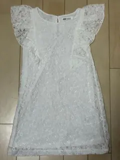 H&M ホワイト レース ワンピース 122/128