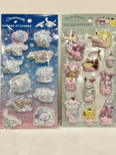 シェイカーステッカーズ　シナモロール　サンリオキャラクターズ　2点セット