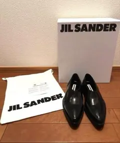 jil sander ジルサンダー　モカシン　ローファー　サイドゴア 35 黒のサムネイル