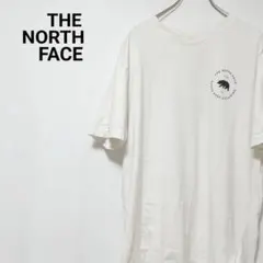 THE NORTH FACE　綿100%　スクエアロゴ　バックプリントTシャツ