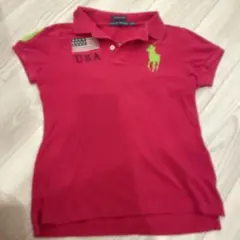 Ralph Lauren ピンク ポロシャツ S Y2K