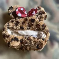 Disney ミニー ヒョウ柄 ファンキャップ 48cm ウィンターベビー帽子