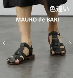 美品MAURO de BARI グルカサンダル本革革サンダルキャメル37イタリアのサムネイル