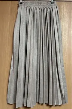 値下⭐︎グレー プリーツスカート ゴムウエストのサムネイル