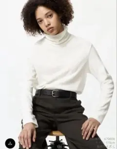 UNIQLO ユニクロ　ヒートテックフリースタートルネック　ホワイト Mサイズ