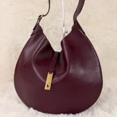 美品 ポロラルフローレン Polo ID ミディアム ショルダーバッグ ボルドーのサムネイル